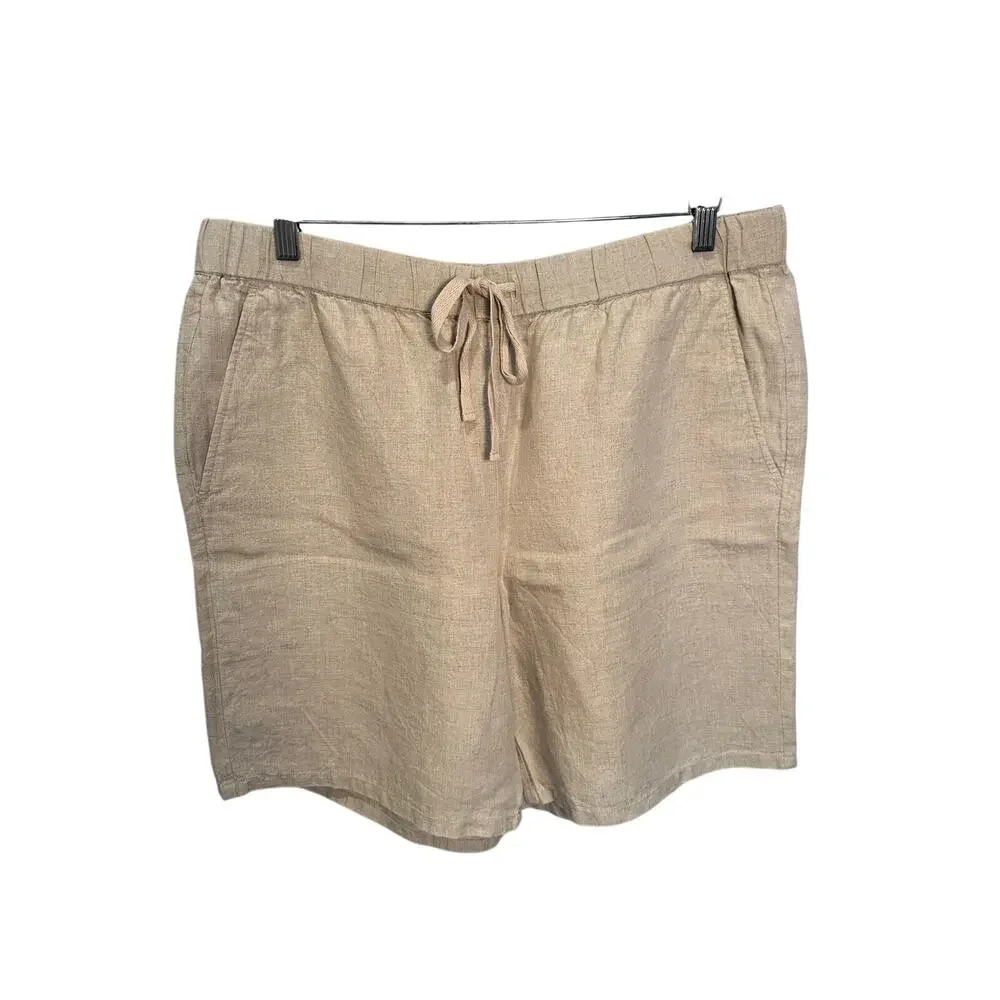 Eileen Fisher Linen Shorts Size L